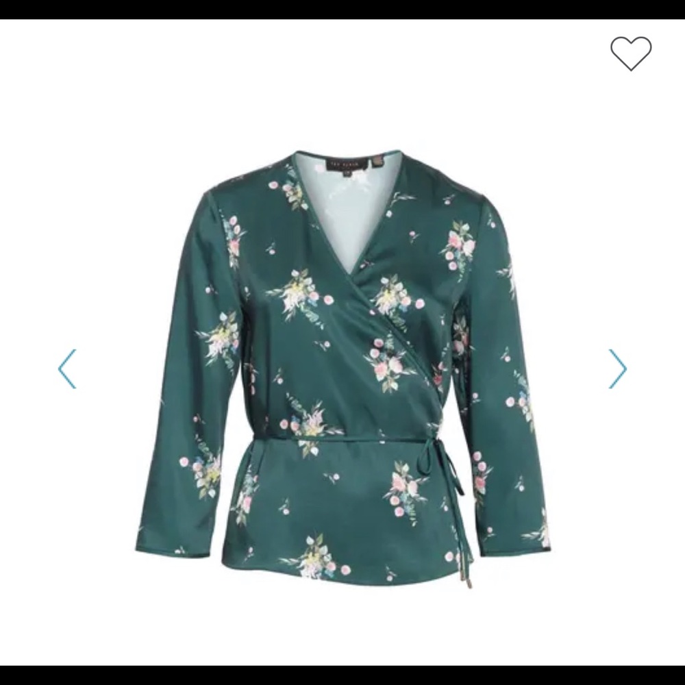 Ted Baker Aleexx Flourish Wrap Blouse, TB2/US6